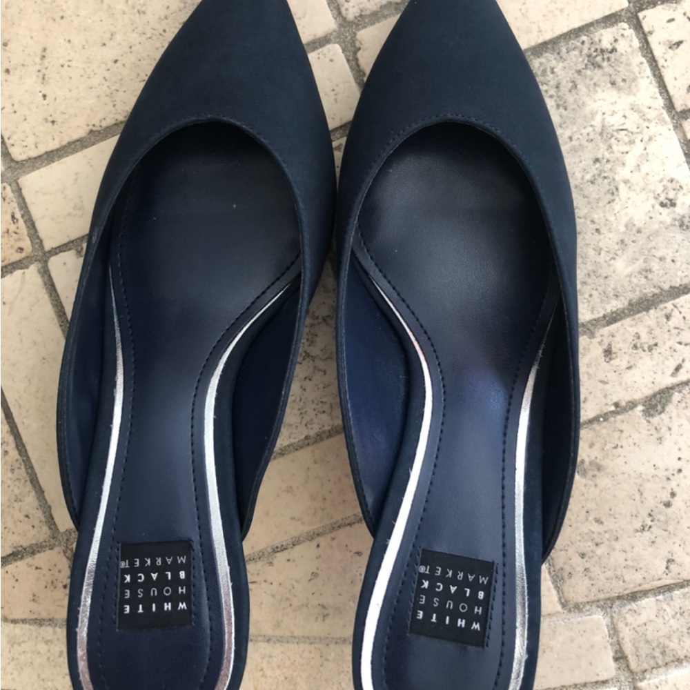 Ladies White House Black Market Mule Emerson Style 2 1/2” Heel